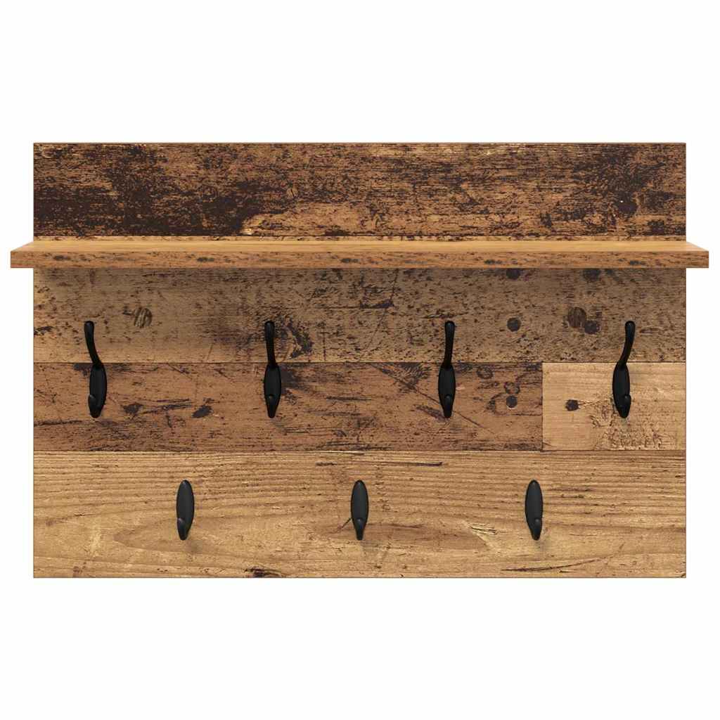 Τοίχου Κρεμάστρα Παλιό ξύλο 60 x 40 x 12 cm Επεξεργασμένο ξύλο - Pakobazaar