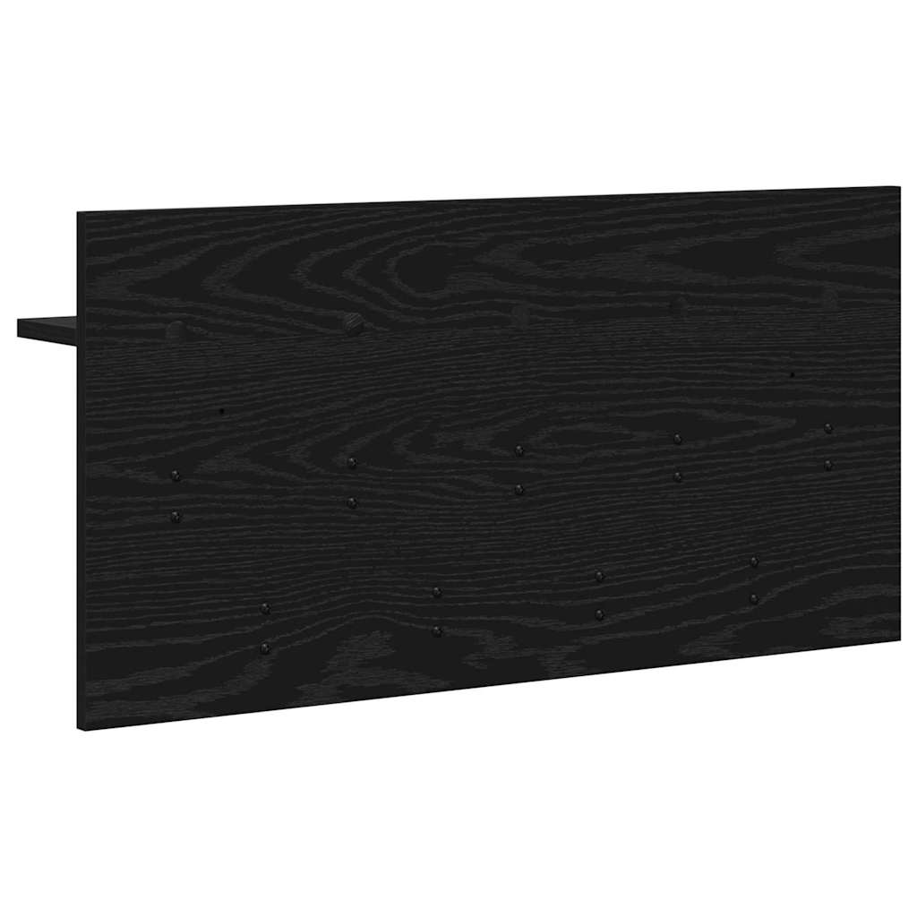 Τοίχου Κρεμάστρα Επιτοίχιο Μαύρη Οξυά 80 x 40 x 12 cm - Pakobazaar