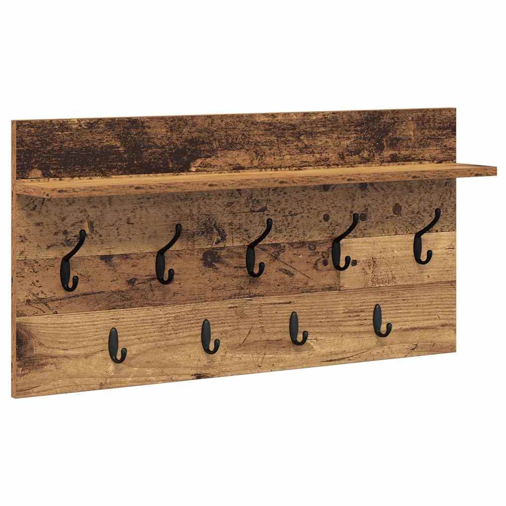 Τοίχου Κρεμάστρα Παλιό ξύλο 80 x 40 x 12 cm Επεξεργασμένο ξύλο - Pakobazaar