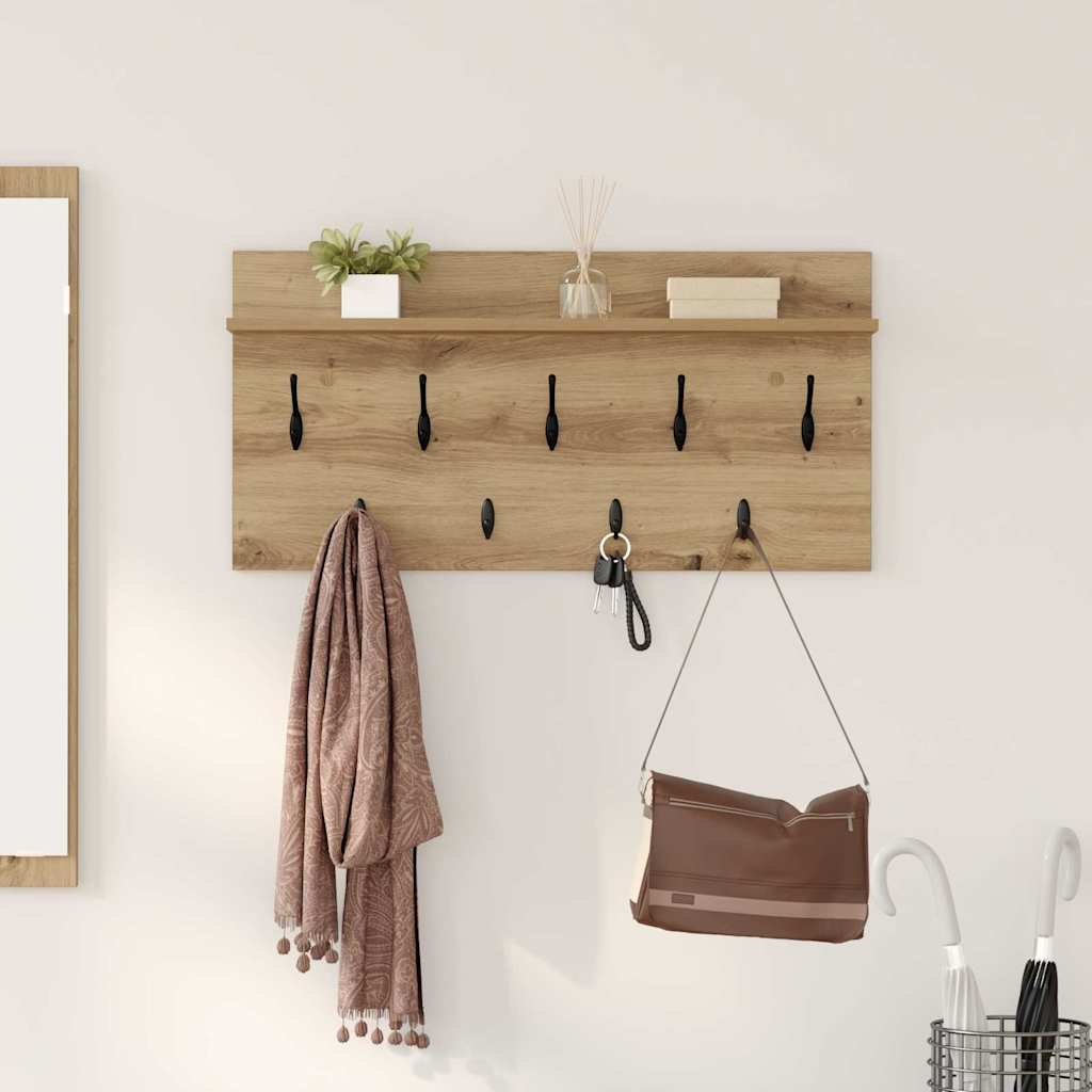 Τοίχου Κρεμάστρα Artisan Oak 80 x 40 x 12 cm Επεξεργασμένο ξύλο - Pakobazaar