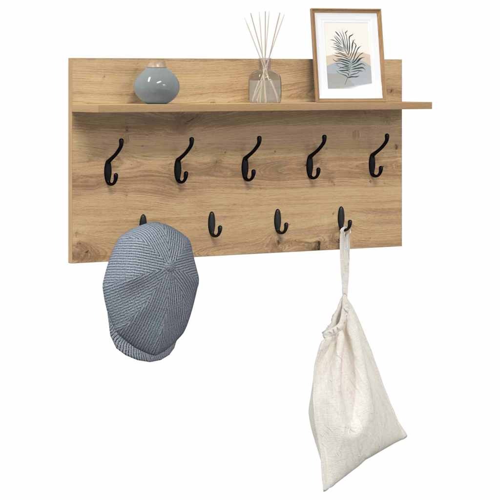 Τοίχου Κρεμάστρα Artisan Oak 80 x 40 x 12 cm Επεξεργασμένο ξύλο - Pakobazaar