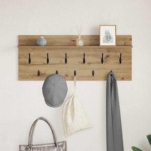 Τοίχου Κρεμάστρα με ράφι Επιτοίχιο Artisan Oak 100 x 40 x 12 εκ - Pakobazaar