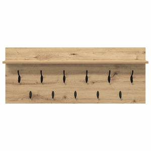 Τοίχου Κρεμάστρα με ράφι Επιτοίχιο Artisan Oak 100 x 40 x 12 εκ - Pakobazaar