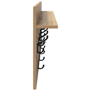 Τοίχου Κρεμάστρα με ράφι Επιτοίχιο Artisan Oak 100 x 40 x 12 εκ - Pakobazaar