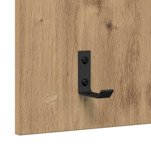 Τοίχου Κρεμάστρα με ράφι Επιτοίχιο Artisan Oak 40 x 10 x 90 εκ. - Pakobazaar