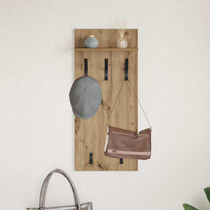 Τοίχου Κρεμάστρα με ράφι Επιτοίχιο Artisan Oak 40 x 10 x 90 εκ. - Pakobazaar