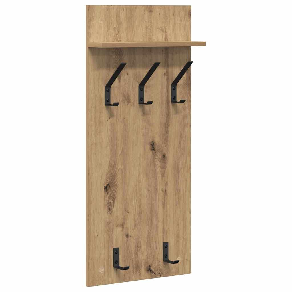 Τοίχου Κρεμάστρα με ράφι Επιτοίχιο Artisan Oak 40 x 10 x 90 εκ. - Pakobazaar