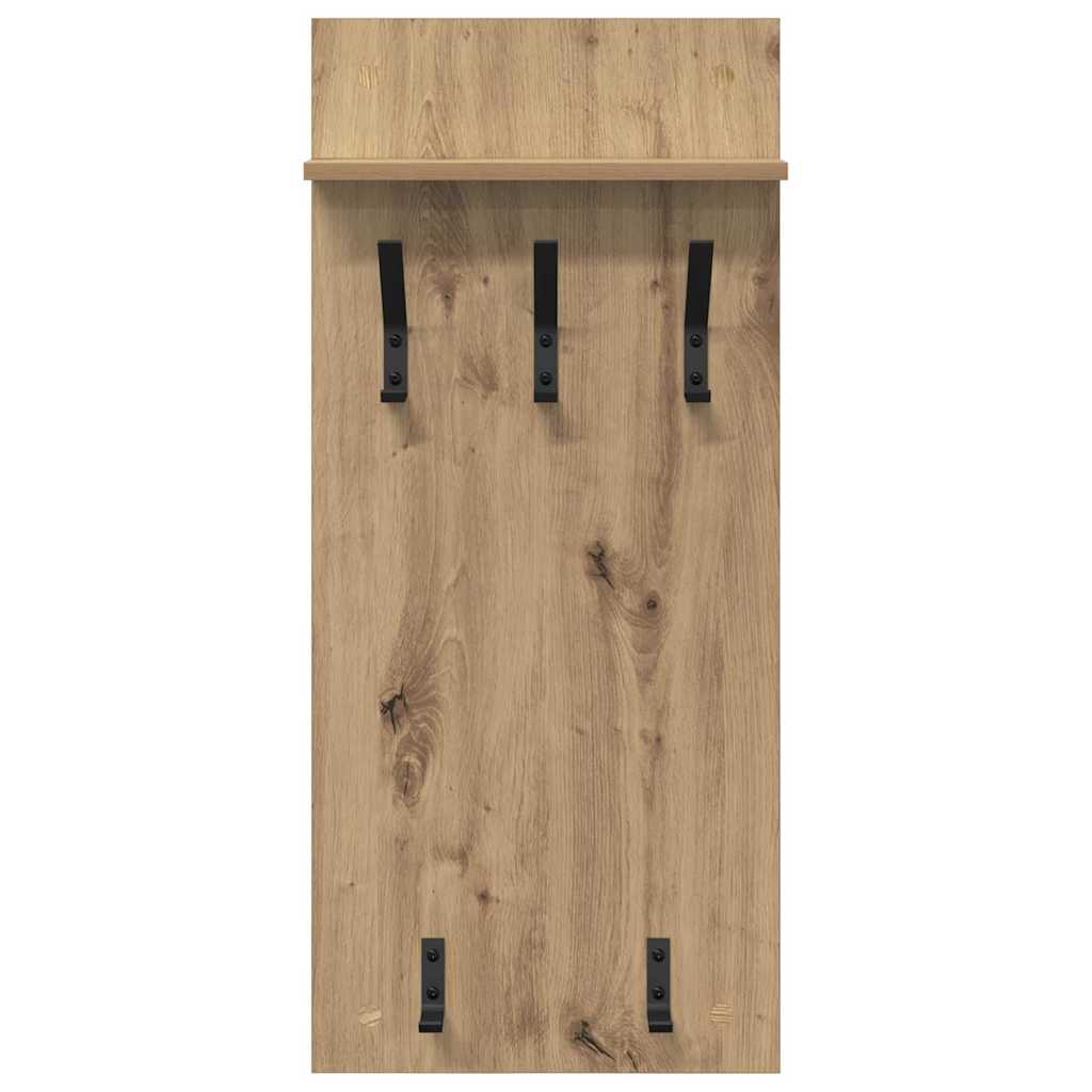 Τοίχου Κρεμάστρα με ράφι Επιτοίχιο Artisan Oak 40 x 10 x 90 εκ. - Pakobazaar