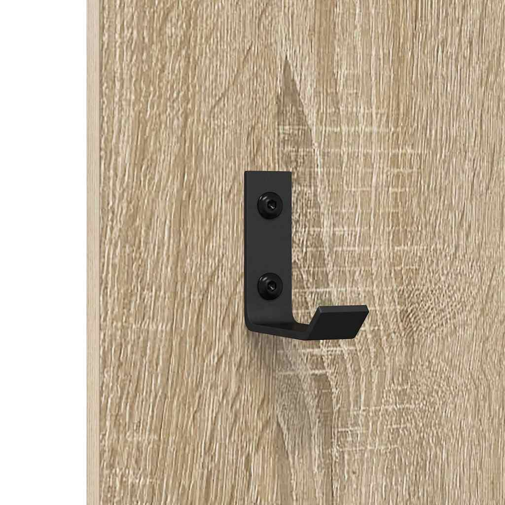 Τοίχου Κρεμάστρα Επιτοίχιο Δρύς Sonoma 30 x 1,5 x 80 εκ. - Pakobazaar