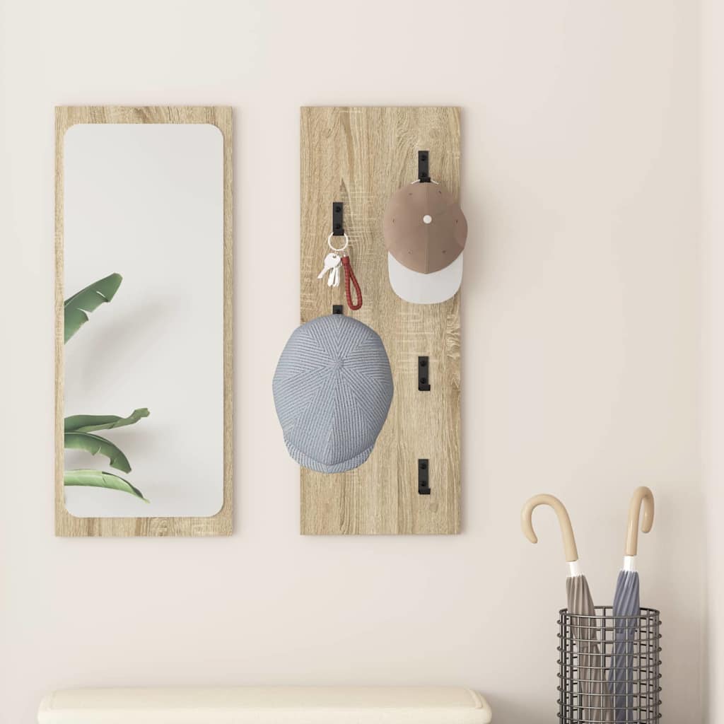 Τοίχου Κρεμάστρα Επιτοίχιο Δρύς Sonoma 30 x 1,5 x 80 εκ. - Pakobazaar