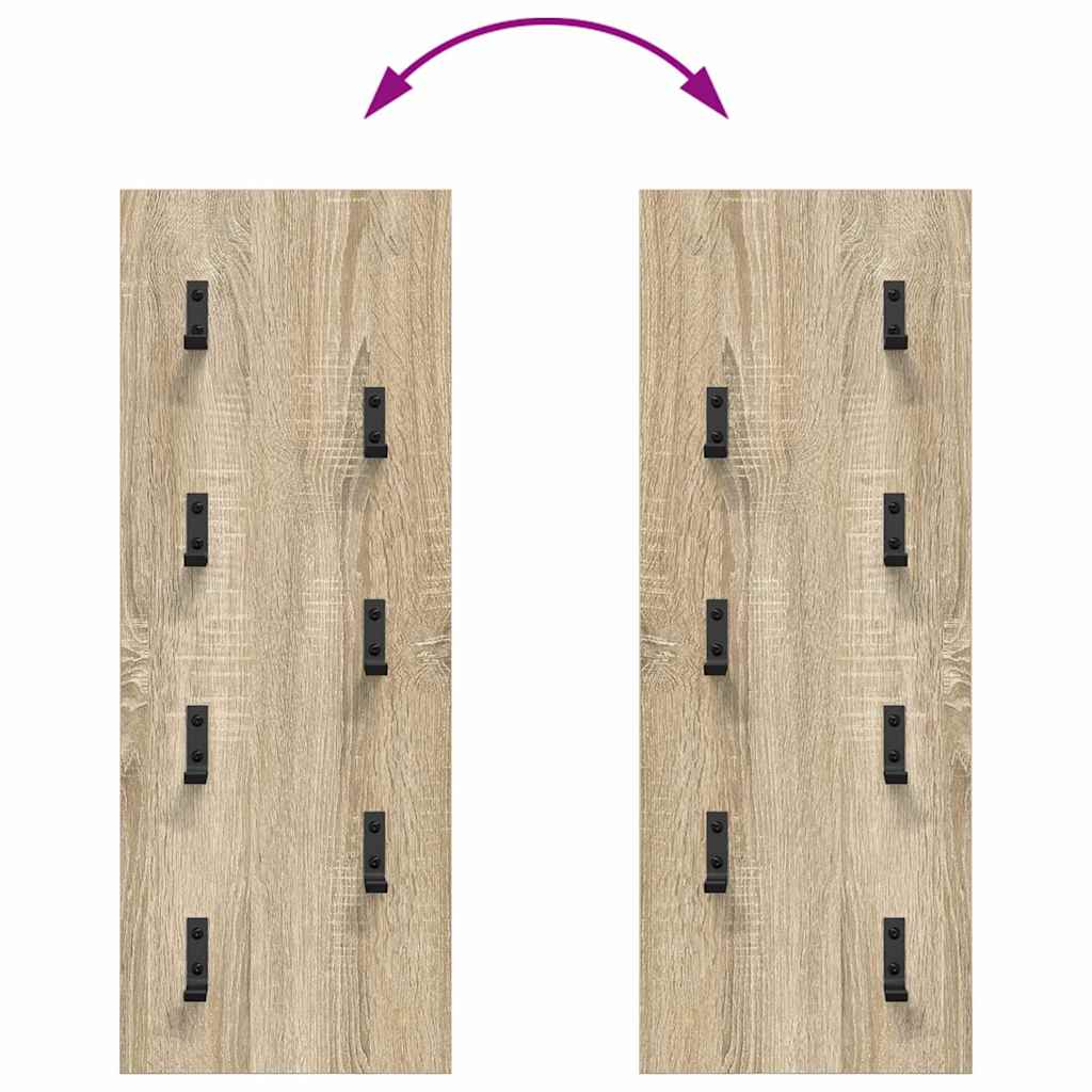 Τοίχου Κρεμάστρα Επιτοίχιο Δρύς Sonoma 30 x 1,5 x 80 εκ. - Pakobazaar