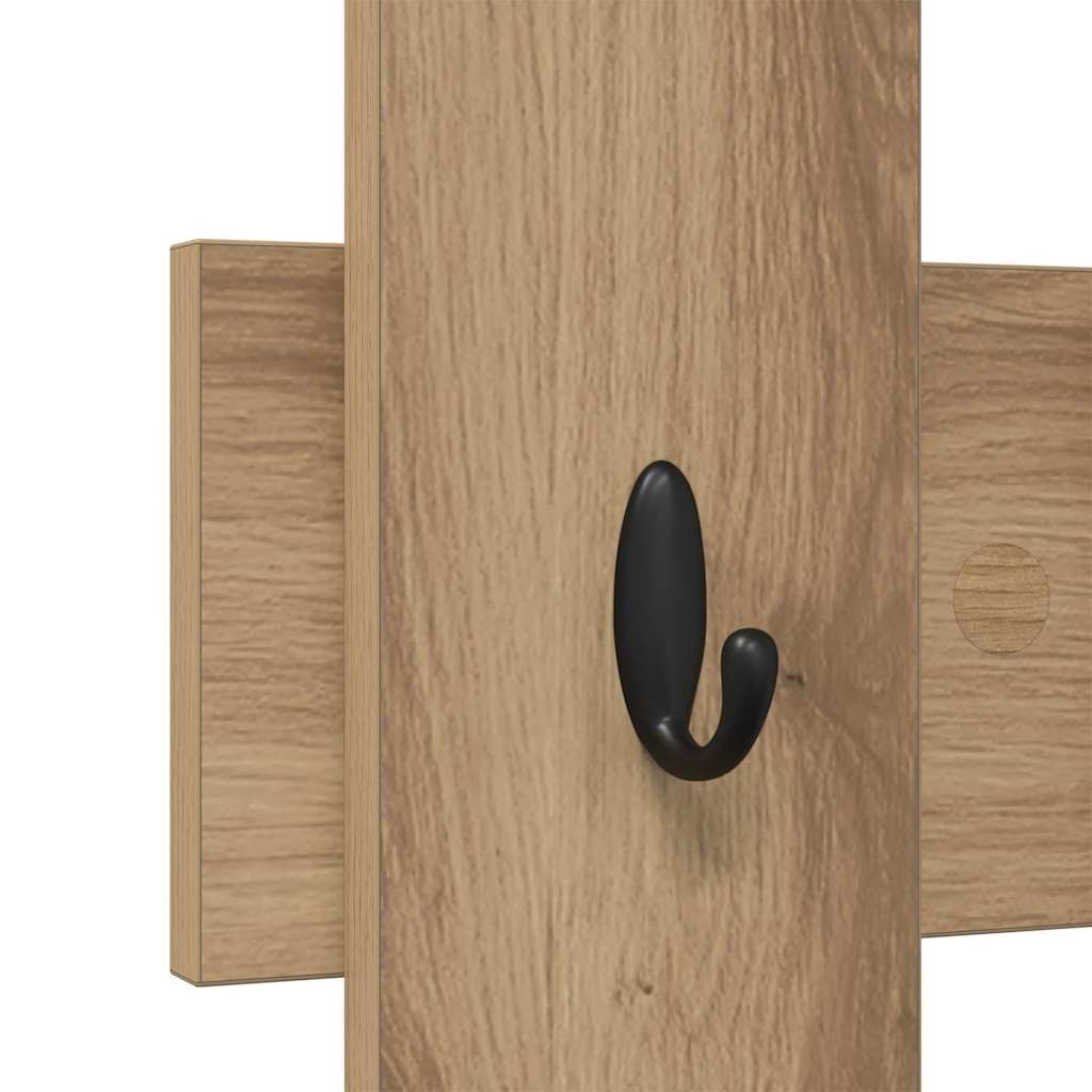 Τοίχου Κρεμάστρα Artisan Oak 60 x 3 x 82 εκ. Επεξεργασμένο ξύλο