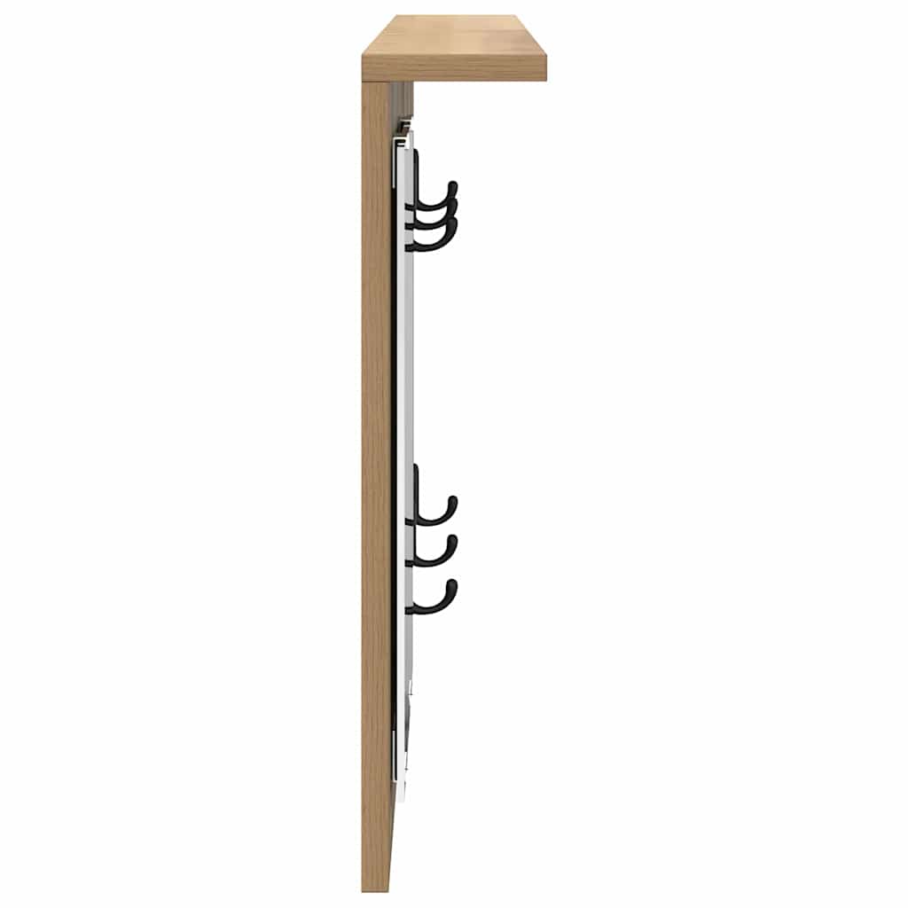 Τοίχου Κρεμάστρα με ράφι artisan δρυς 85 x 10 x 45 εκ. - Pakobazaar