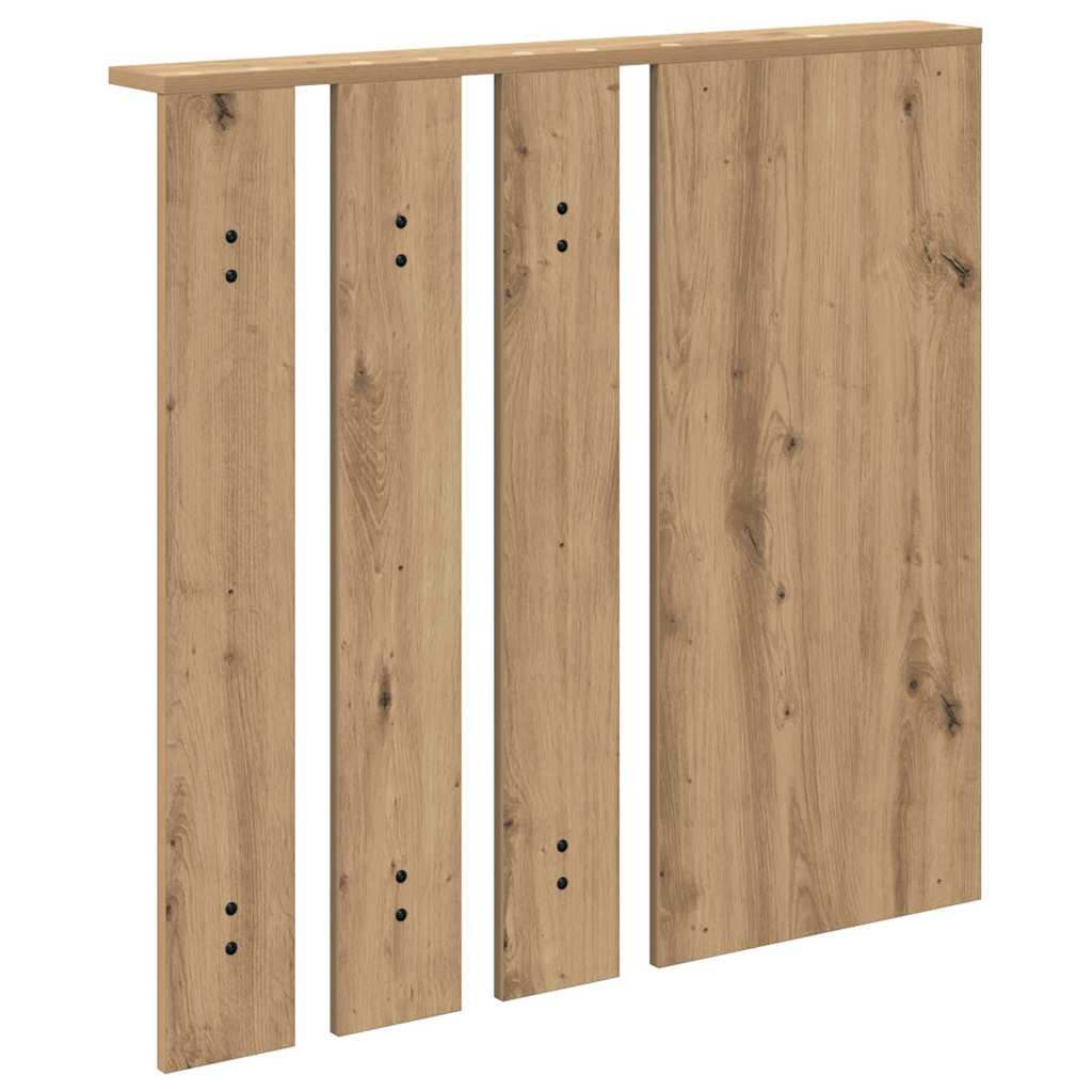 Τοίχου Κρεμάστρα με ράφι artisan δρυς 84 x 10 x 80 εκ. - Pakobazaar