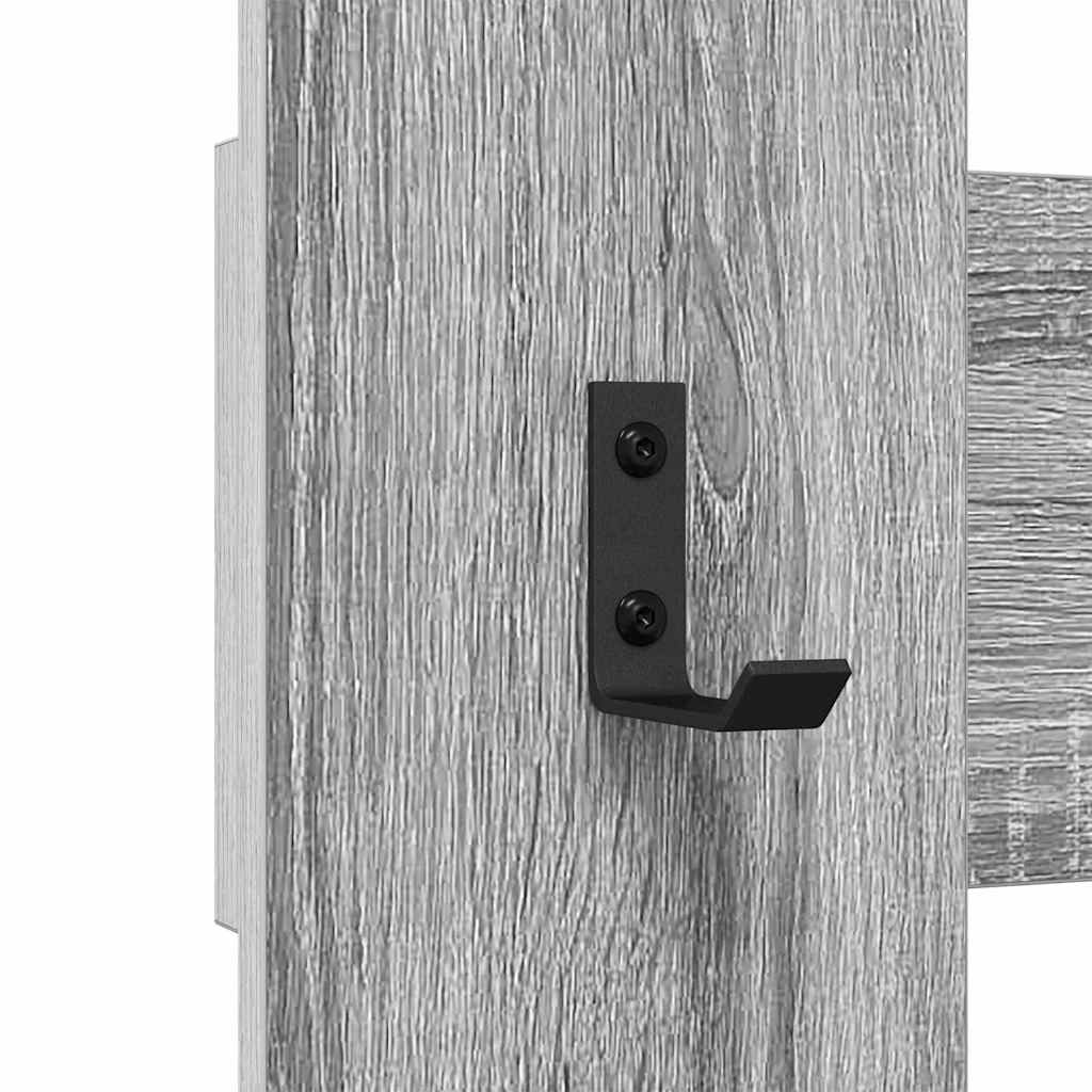 Τοίχου Κρεμάστρα Επιτοίχιο Γκρίζο Σονομα 65 x 3 x 100 εκ.