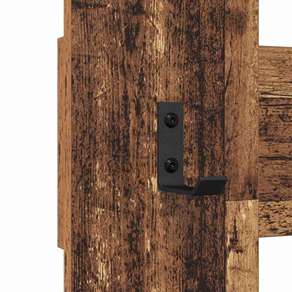 Τοίχου Κρεμάστρα Παλιό ξύλο 65 x 3 x 100 εκ. Επεξεργασμένο ξύλο