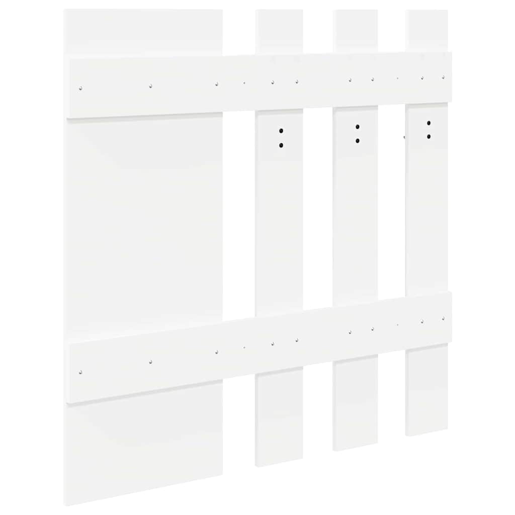 Τοίχου Κρεμάστρα Λευκό 100 x 10 x 100 εκ. Επεξεργασμένο ξύλο