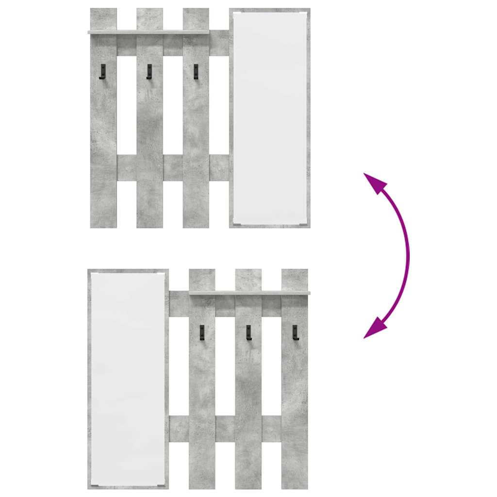 Τοίχου Κρεμάστρα Επιτοίχιο Σκυρόδεμα Γκρι 100 x 10 x 100 εκ.