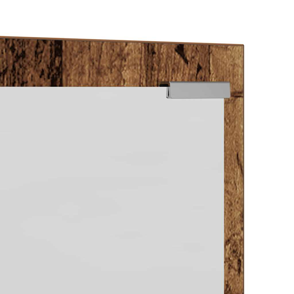 Τοίχου Κρεμάστρα Επιτοίχιο Παλιό ξύλο 100 x 10 x 100 εκ.