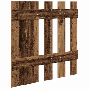 Τοίχου Κρεμάστρα Επιτοίχιο Παλιό ξύλο 100 x 10 x 100 εκ.