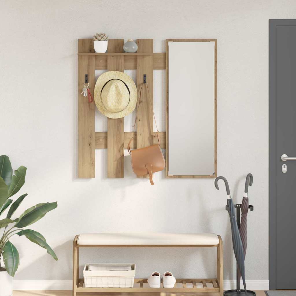Τοίχου Κρεμάστρα Επιτοίχιο Artisan Oak 100 x 10 x 100 εκ. - Pakobazaar