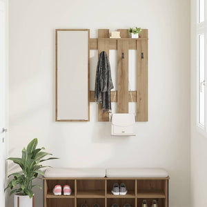 Τοίχου Κρεμάστρα Επιτοίχιο Artisan Oak 100 x 10 x 100 εκ. - Pakobazaar