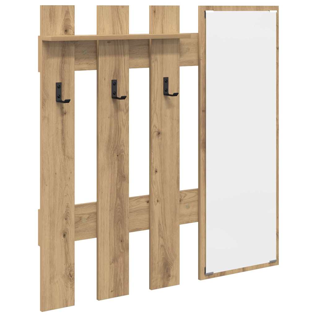 Τοίχου Κρεμάστρα Επιτοίχιο Artisan Oak 100 x 10 x 100 εκ. - Pakobazaar