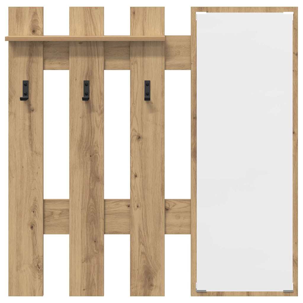 Τοίχου Κρεμάστρα Επιτοίχιο Artisan Oak 100 x 10 x 100 εκ. - Pakobazaar