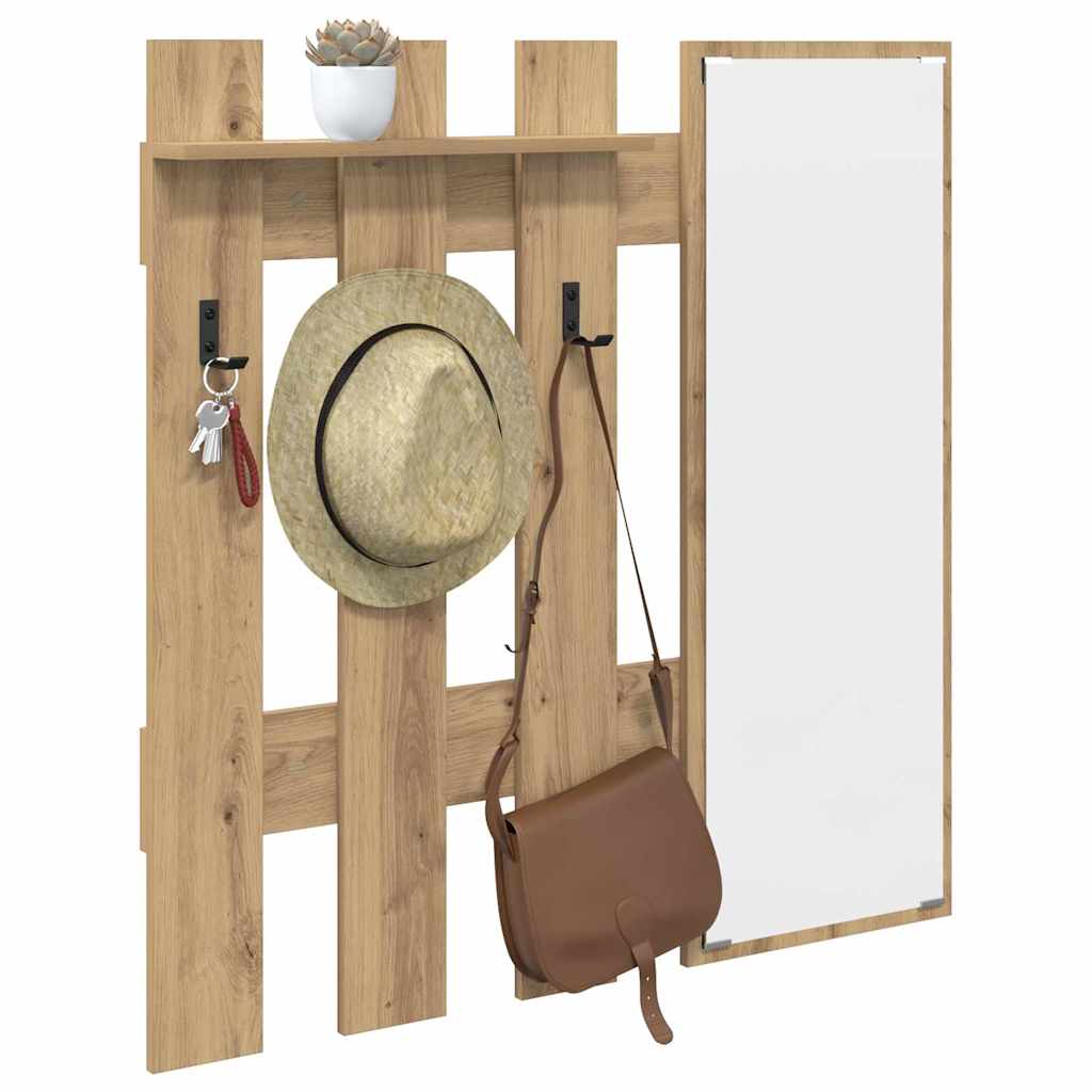 Τοίχου Κρεμάστρα Επιτοίχιο Artisan Oak 100 x 10 x 100 εκ. - Pakobazaar