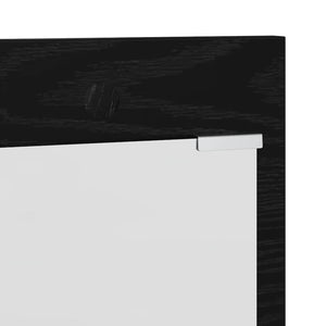 Τοίχου Κρεμάστρα Επιτοίχιο Μαύρη Οξυά 90 x 10 x 50 εκ.