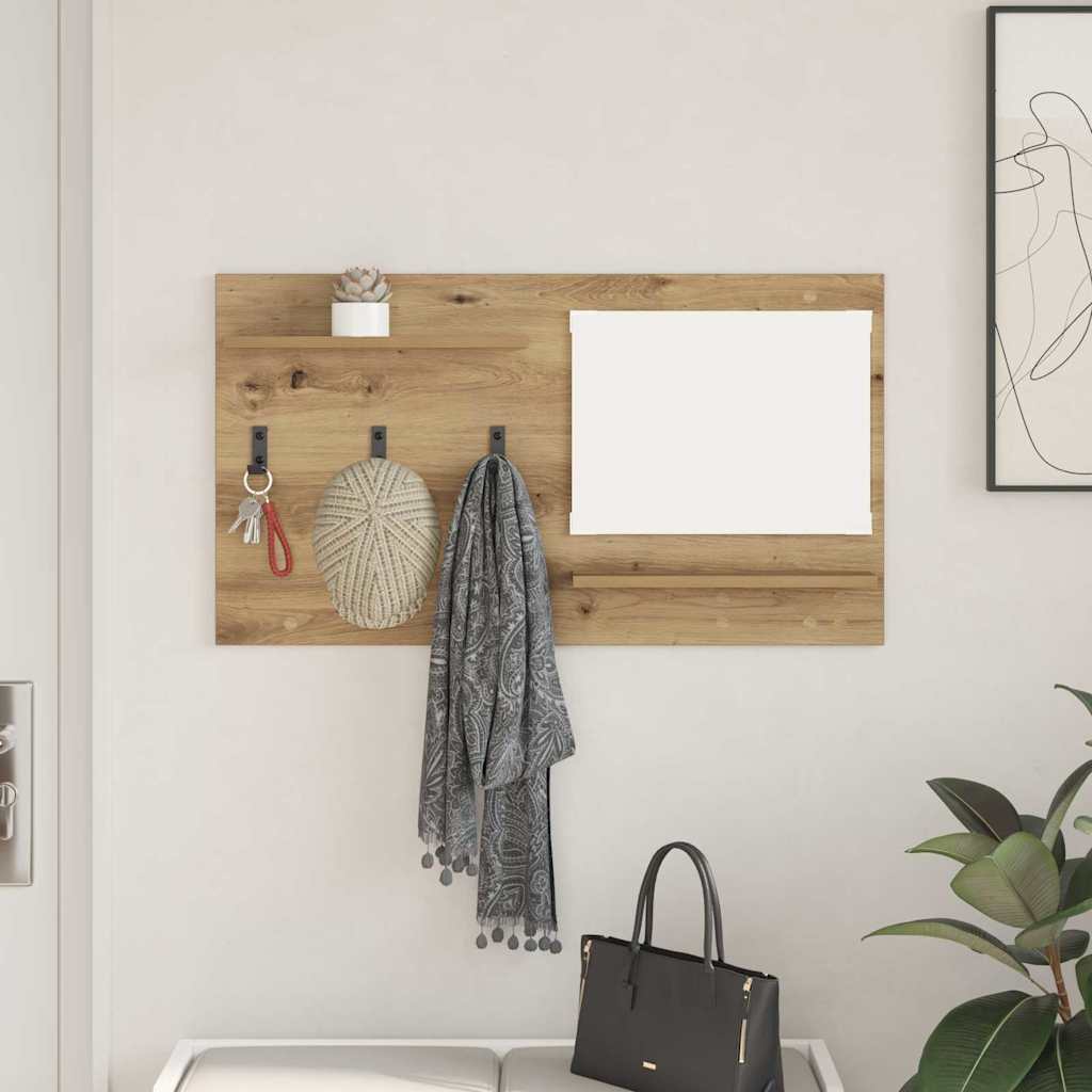 Τοίχου Κρεμάστρα με ράφι Επιτοίχιο Artisan Oak 90 x 10 x 50 εκ.