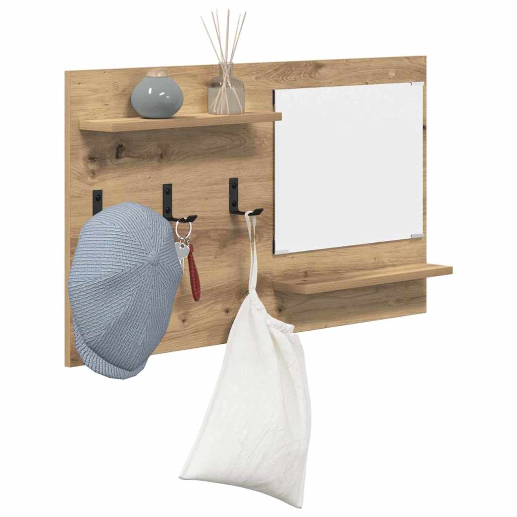 Τοίχου Κρεμάστρα με ράφι Επιτοίχιο Artisan Oak 90 x 10 x 50 εκ.