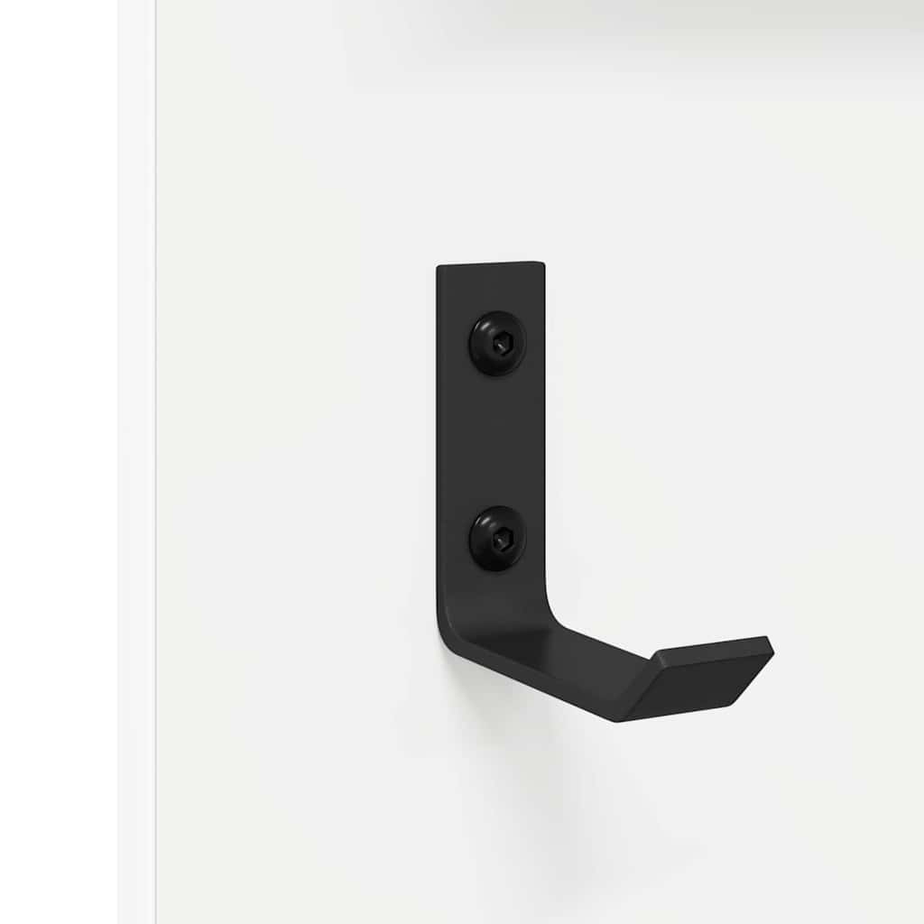 Τοίχου Κρεμάστρα Λευκό 70 x 10 x 90 εκ. Επεξεργασμένο ξύλο - Pakobazaar