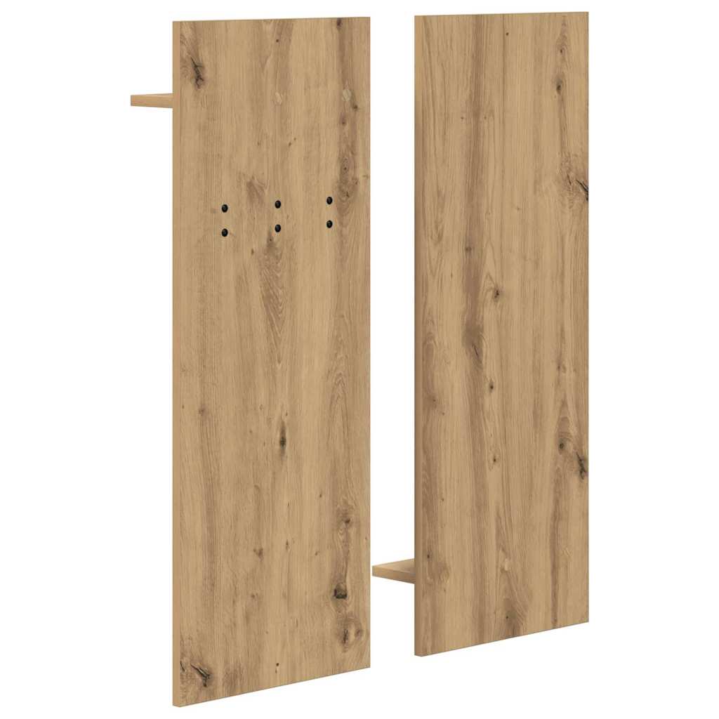 Τοίχου Κρεμάστρα με ράφι Επιτοίχιο Artisan Oak 70 x 10 x 90 εκ. - Pakobazaar