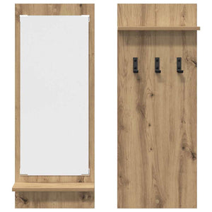 Τοίχου Κρεμάστρα με ράφι Επιτοίχιο Artisan Oak 70 x 10 x 90 εκ. - Pakobazaar