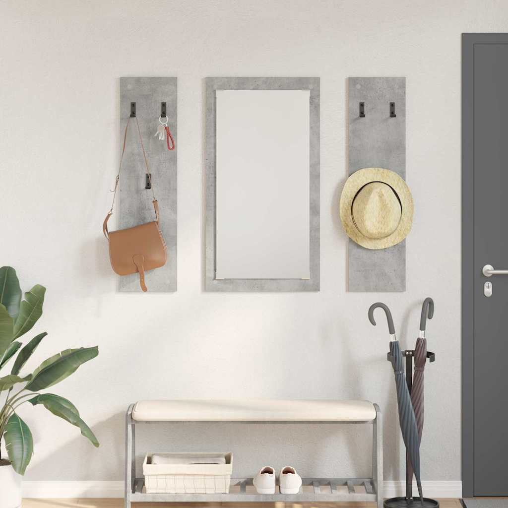 Τοίχου Κρεμάστρα Επιτοίχιο Σκυρόδεμα Γκρι 96 x 1,5 x 90 εκ