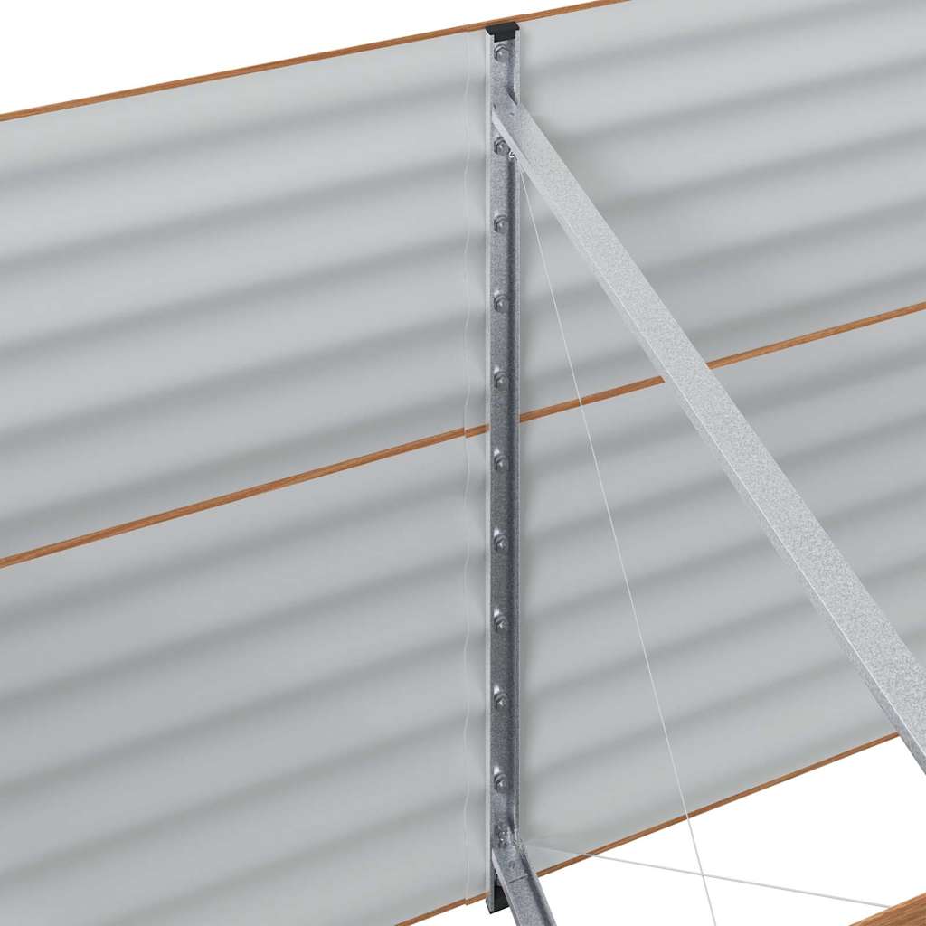 Ανεβασμένο Κρεβάτι Καφέ 320 x 80 x 81 cm Ατσάλι - Pakobazaar