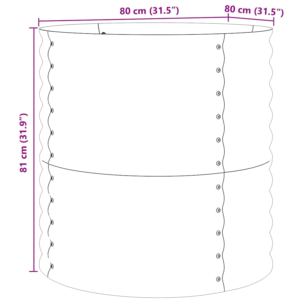 Ανεβασμένο Κρεβάτι Καφέ 80 x 80 x 81 cm Ατσάλι - Pakobazaar