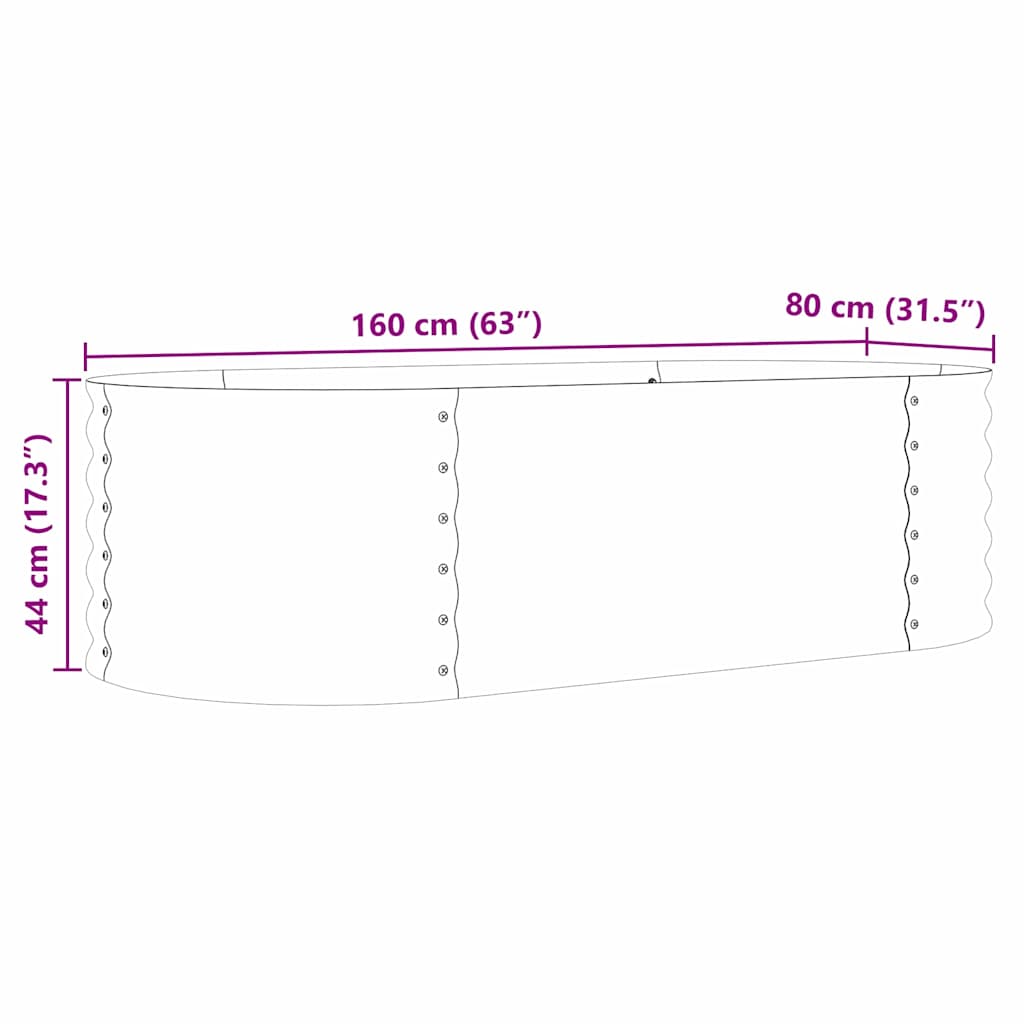 Ανεβασμένο Κρεβάτι Καφέ 160 x 80 x 44 cm Ατσάλι - Pakobazaar
