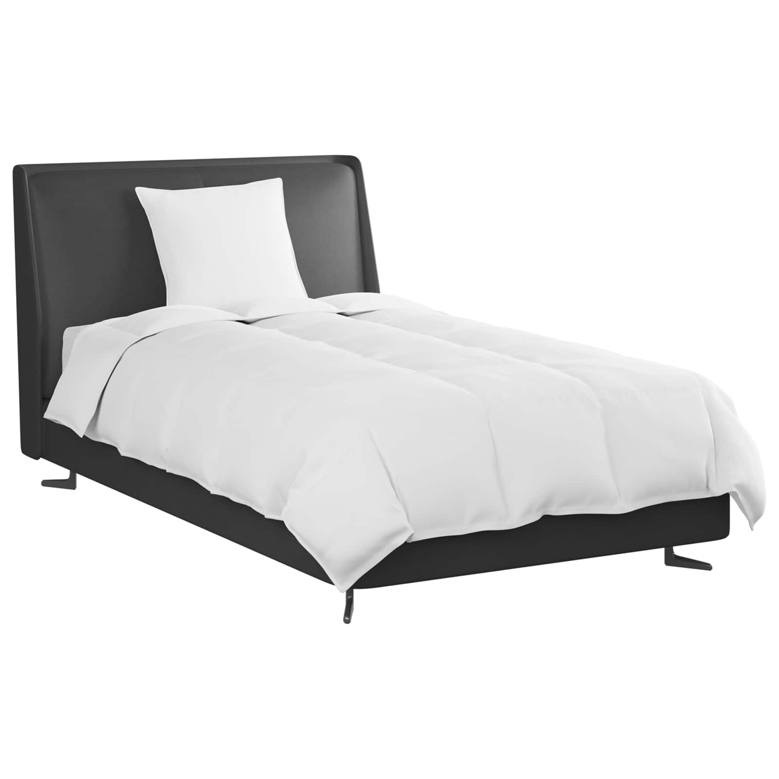 Χειμερινό Παπλωματοθήκη με μαξιλάρι 2 pcs Λευκό Φτέρος