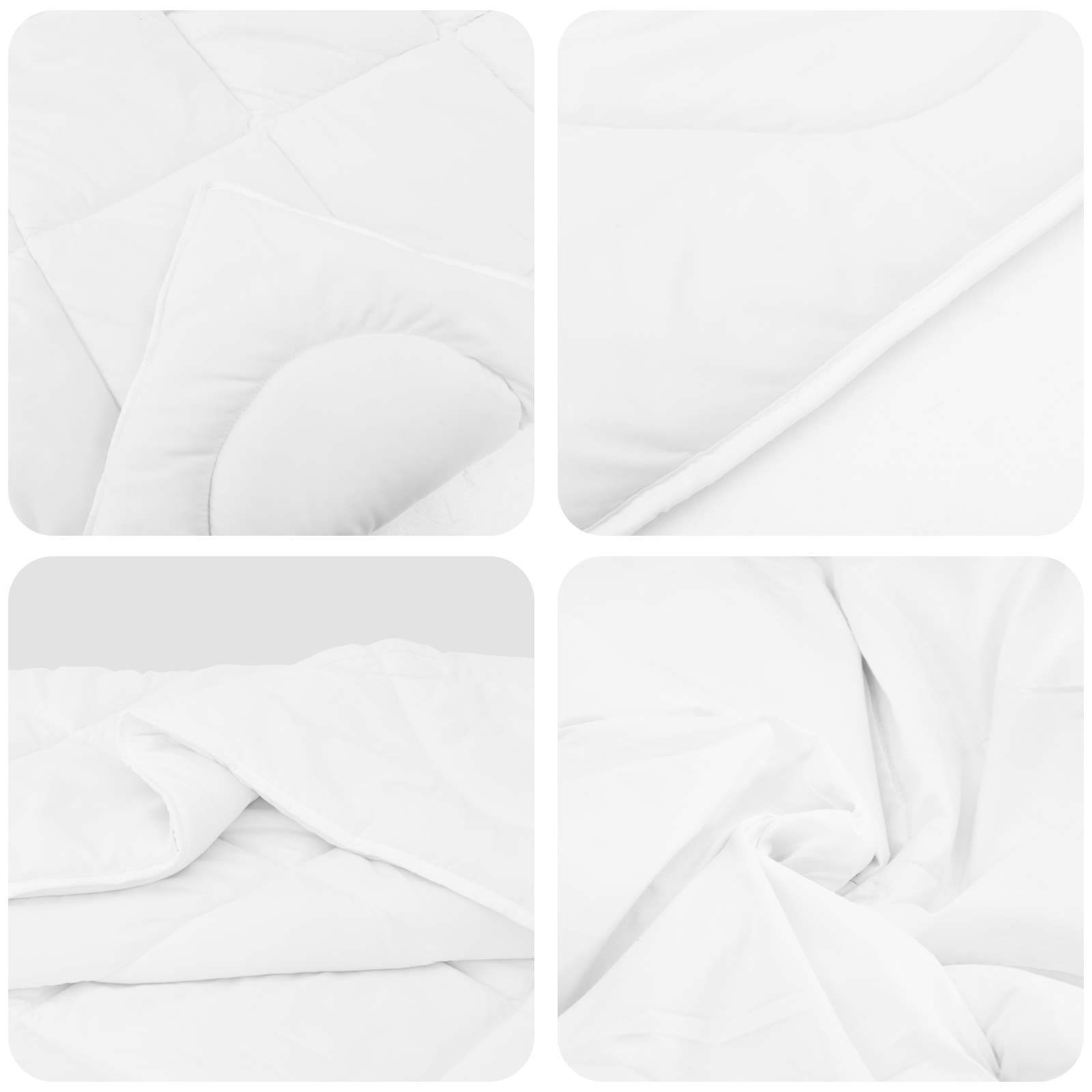 Καλοκαιρινό Παπλωματοθήκη με μαξιλάρι 2 τμχ. Λευκό Μικροΐνες