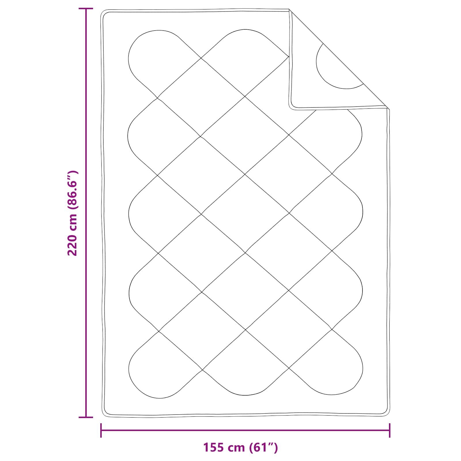 Καλοκαιρινό Παπλωματοθήκη με μαξιλάρι 2 pcs Λευκό Μικροΐνες