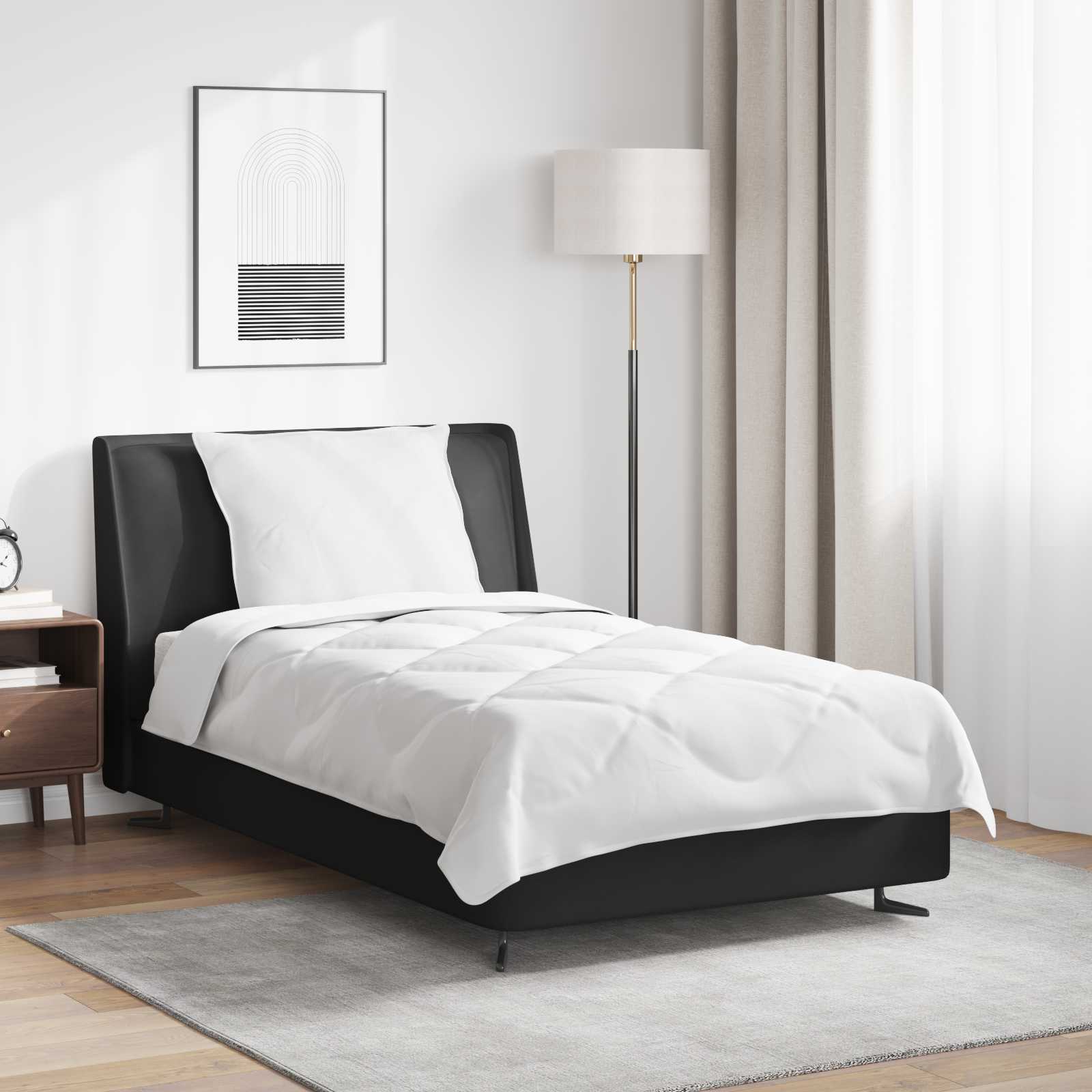 Παπλωματοθήκη Ολόκληρης της Σεζόν 2 pcs Λευκό Μικροΐνες - Pakobazaar