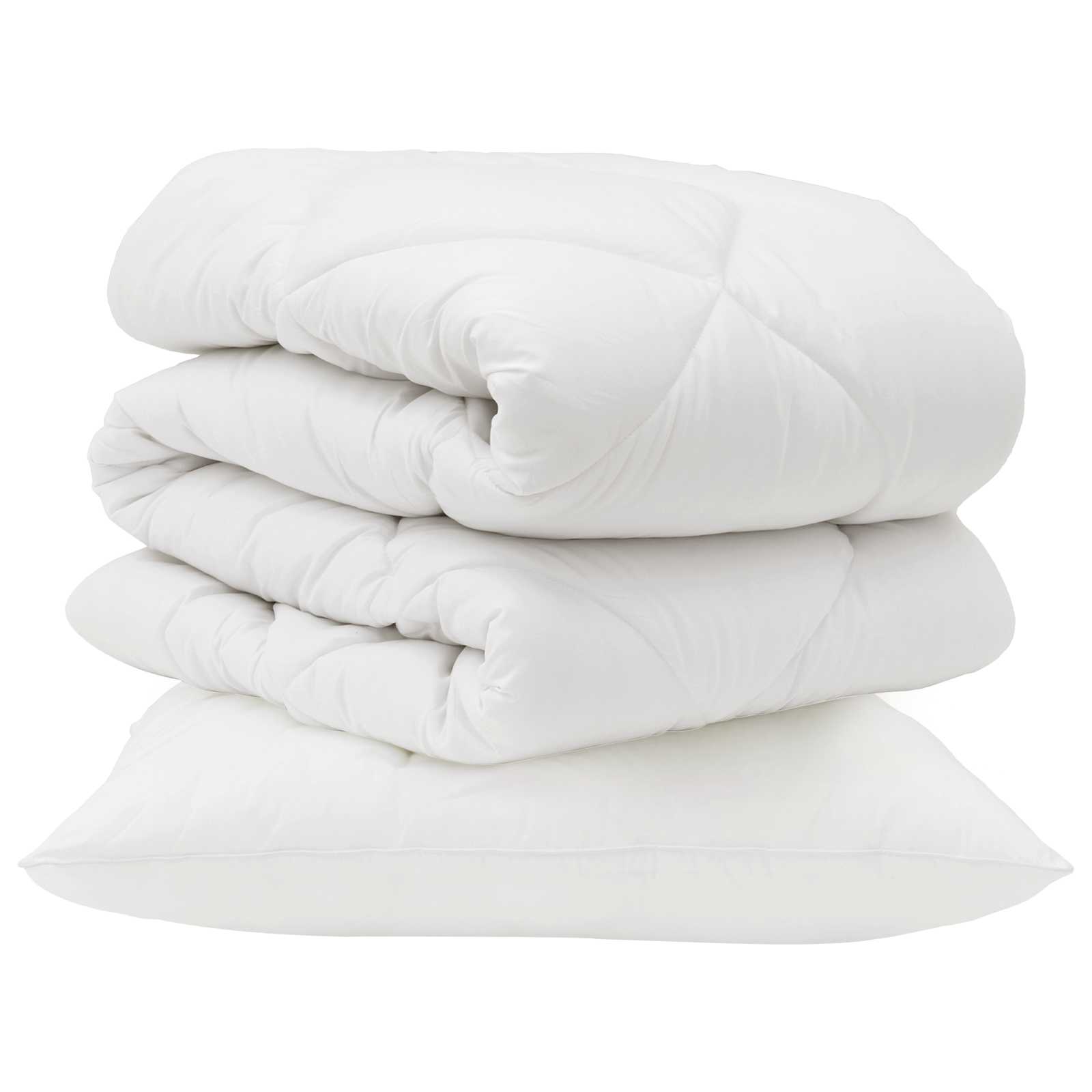 Πάπλωμα με μαξιλάρι 2 pcs Λευκό Μικροΐνες