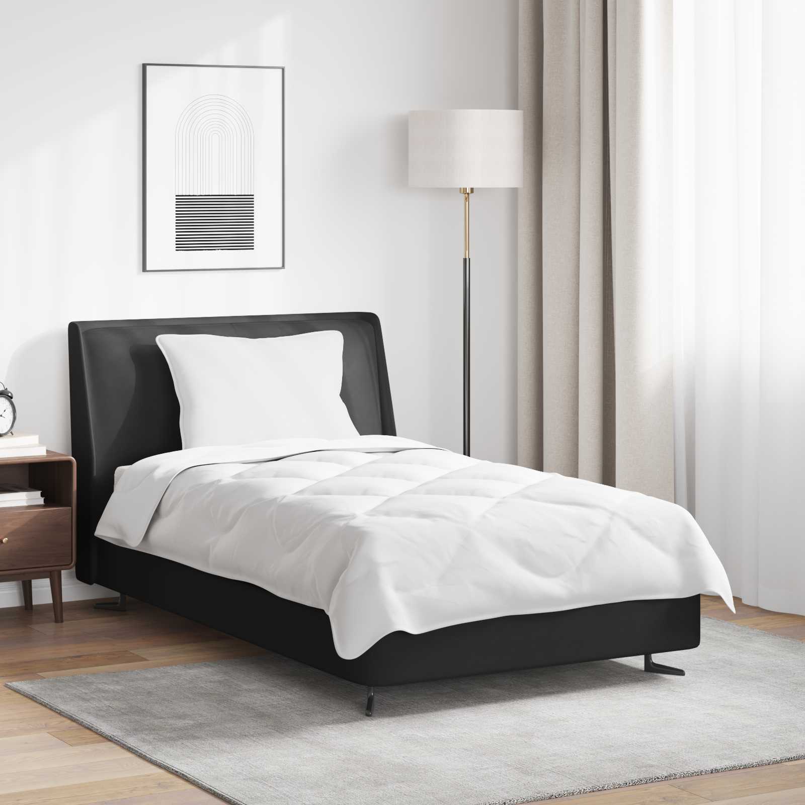 Πάπλωμα με μαξιλάρι 2 pcs Λευκό Μικροΐνες