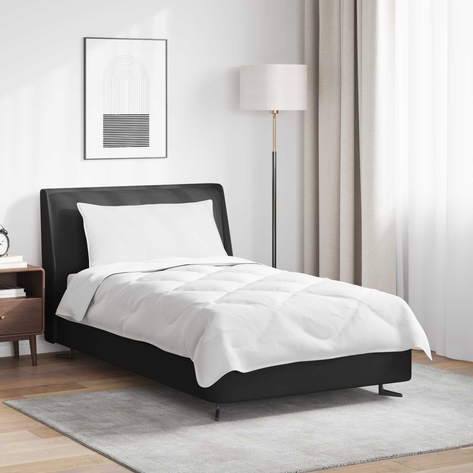 Πάπλωμα με μαξιλάρι 2 pcs Λευκό Μικροΐνες