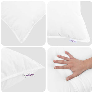 Πάπλωμα με μαξιλάρι 2 τεμ. Λευκό Μικροΐνες