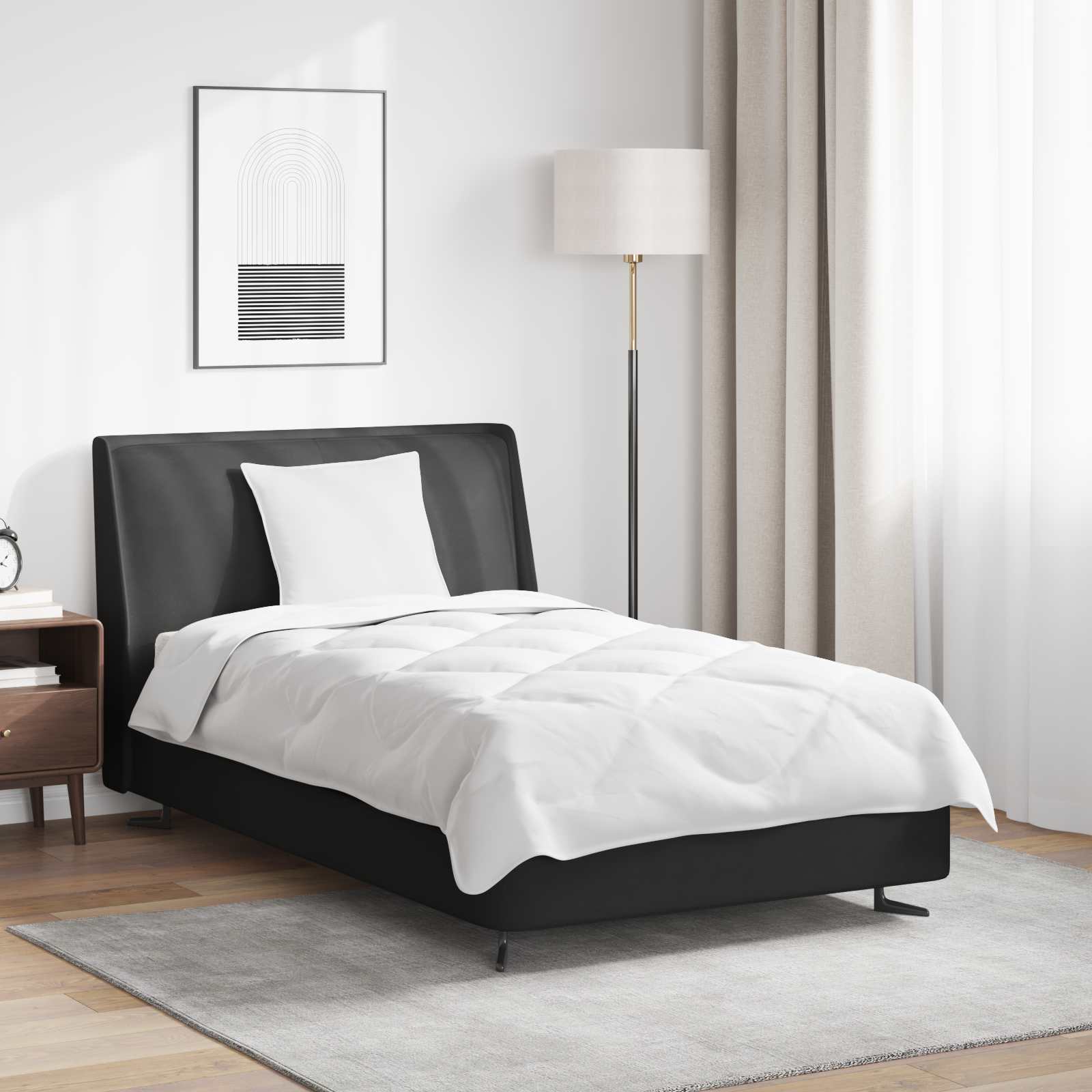 Πάπλωμα με μαξιλάρι 2 pcs Λευκό Μικροΐνες