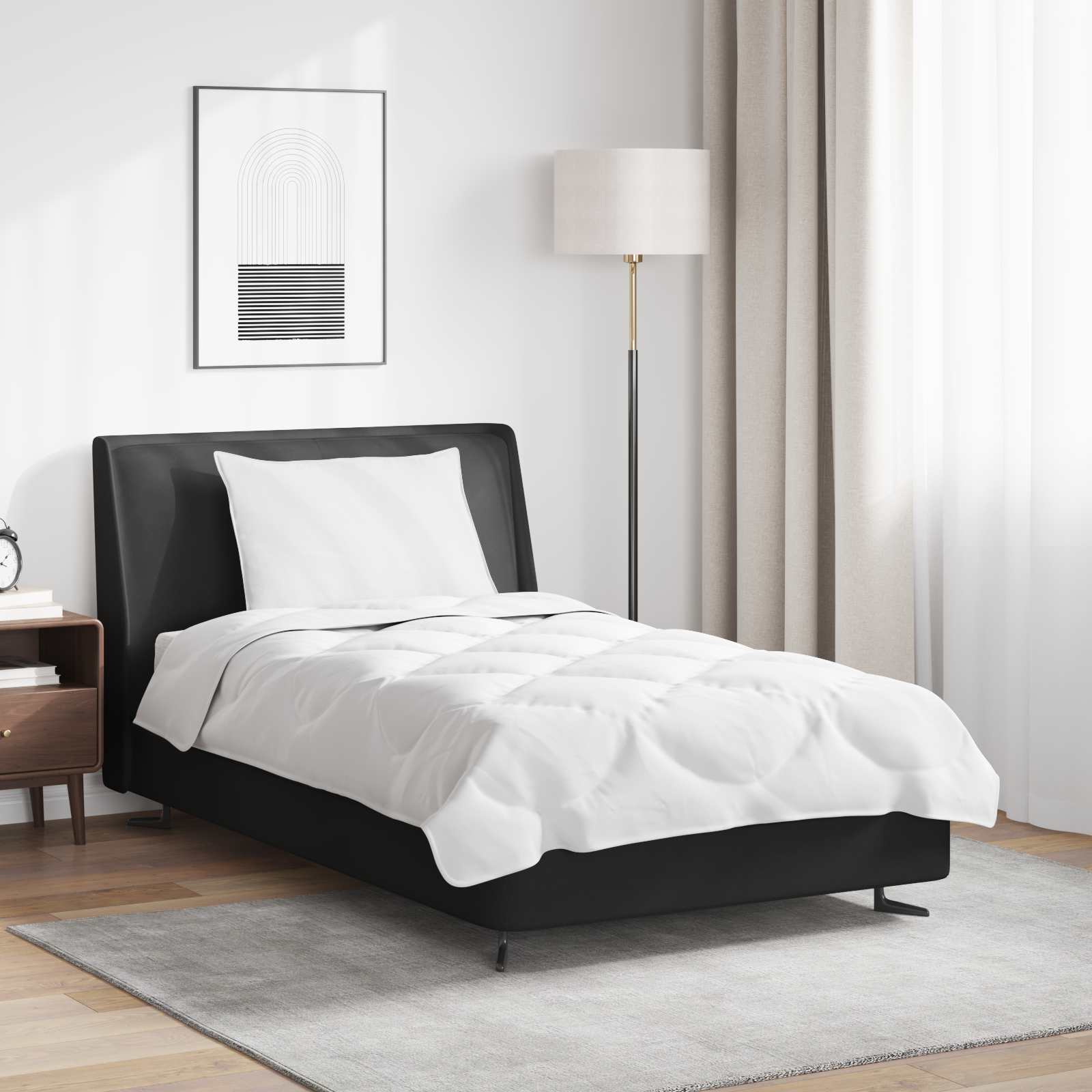 Σετ Παπλωμάτων με μαξιλάρι 2 pcs Λευκό Μικροΐνες