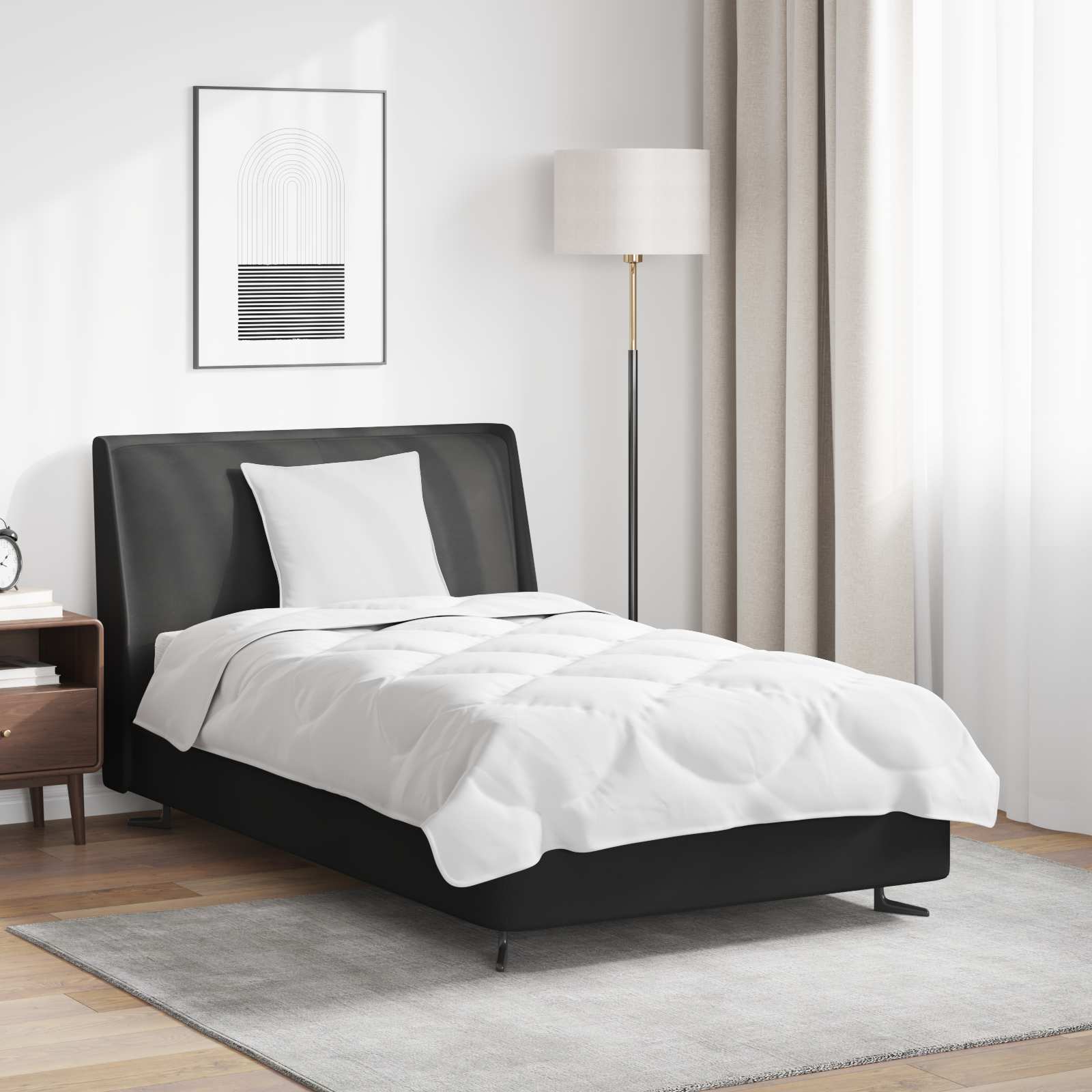 Σετ Παπλωμάτων με μαξιλάρι 2 pcs Λευκό Μικροΐνες